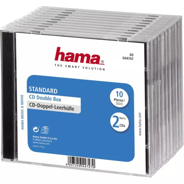 Hama CD Double Box 10er Jewel-Case 44747 CD/DVD Hülle