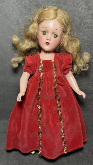 Beautiful Vintage Madame Alexander 1941 Sleeping Beauty Doll Composition 14”