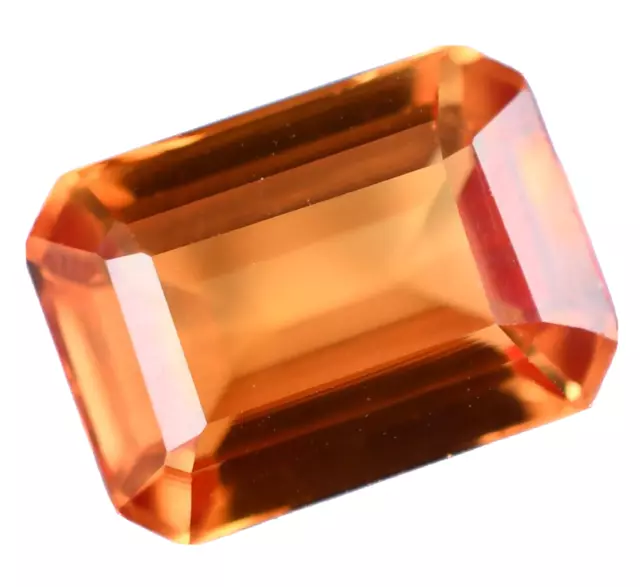 Flawless 8.30 CT Naturel Orange Saphir Certifié Superbe Traitée Pierre Précieuse