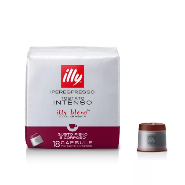 18 Capsule Illy Iperespresso INTENSO - Ex Tostatura Scura - NUOVO FORMATO