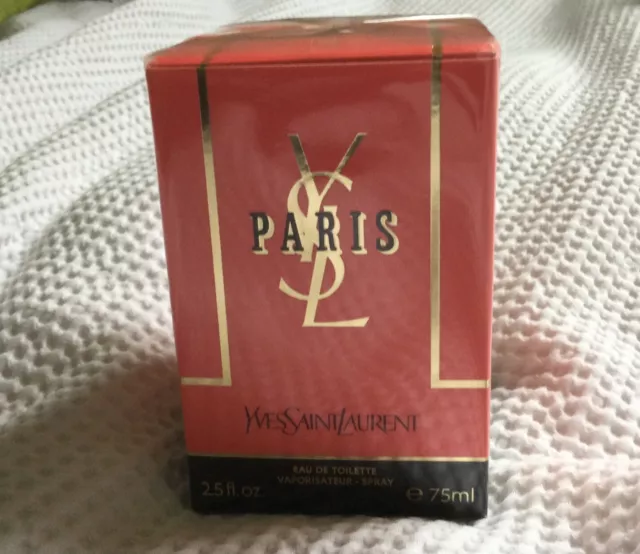 Yves Saint Laurent PARIS 75ML Eau De Toilette Spray BRAND NEW & SEALED