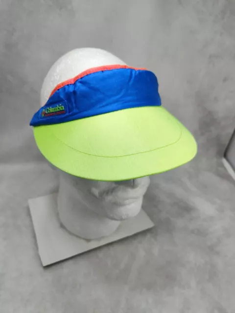 Vintage Columbia Sportswear Visor Cap One Size Fits All Unisex colorful 80s 90s