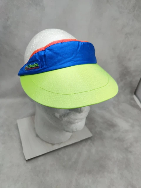 Vintage Columbia Sportswear Visor Cap One Size Fits All Unisex colorful 80s 90s