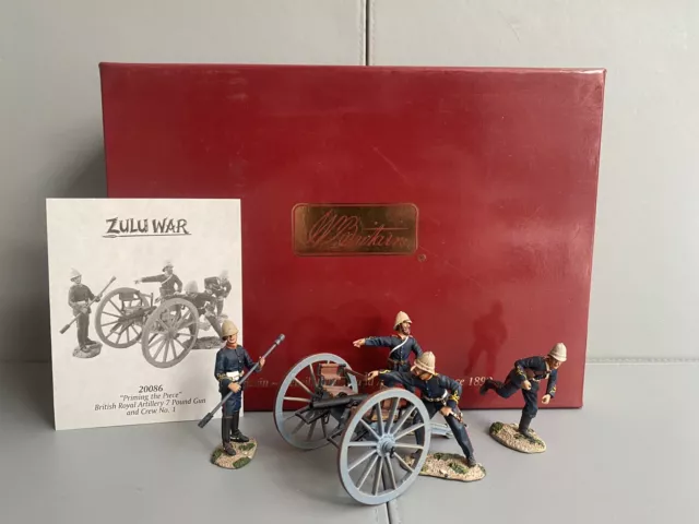 Britains Zulu War 20086 - British Royal Artillery 7 Pound Gun Crew Figure Set