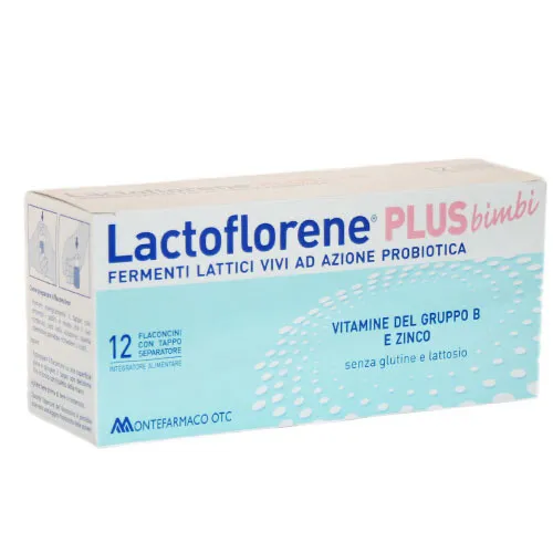 Lactoflorene plus bimbi 12 flaconcini