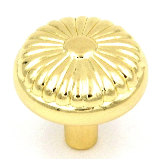 P211-UB Ultra Brass 1 1/4" Mushroom Cabinet Knob Pulls Belwith Hickory Eclipse