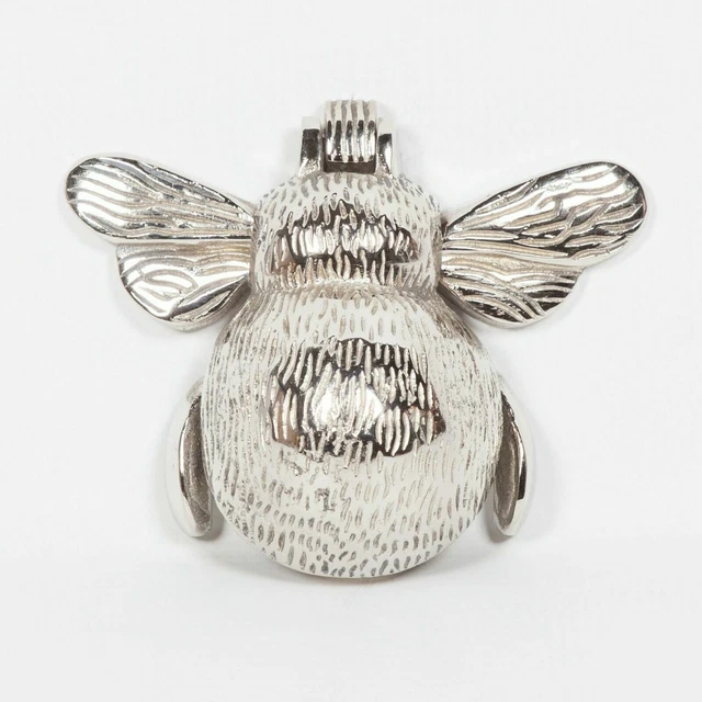 Classical Solid Brass Chrome Finish Queen Bumble Bee Door Knocker Country Style