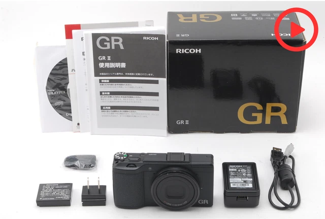 [Top MINT in Box] Ricoh GR II 16.2MP Black Compact Digital Camera APS-C JAPAN