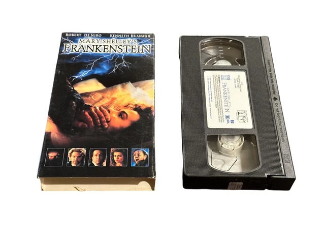 MARY SHELLEY'S FRANKENSTEIN (VHS, 1995) Robert De Niro, Kenneth Branagh