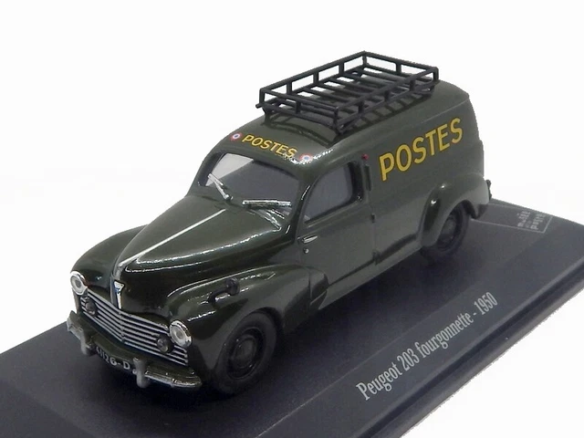 Peugeot 203 fourgonnette 1950 Postes UNIVERSAL HOBBIES/ATLAS