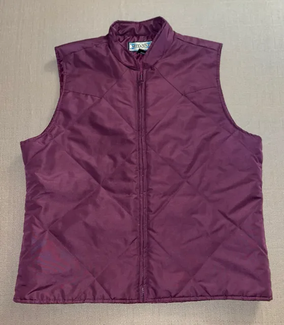 SHYANNE Ladies Women’s Medium M Quilted Vest Maroon Red EUC Free Shipping