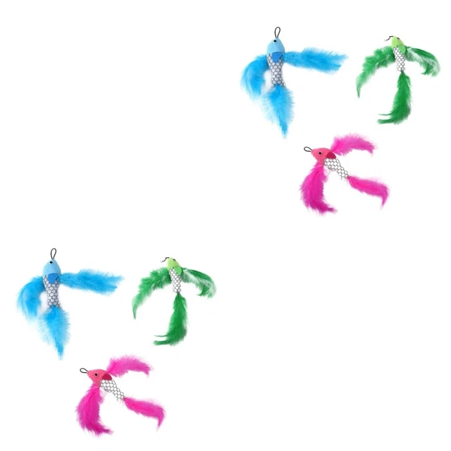6 Pcs magique chaton Tête De Rechange Pour magique chaton Teaser Jouet De Le