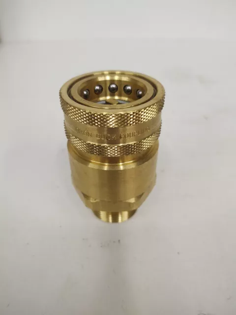 Dixon 8VM8-B Brass V-Series QD Quick Disconnect 1" Snap-Tite H/IH x 1"-11-1/2