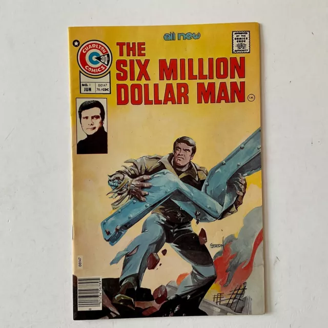 The Six Million Dollar Man #1 Charlton 1976 Comic