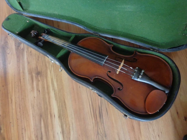ALTE VIOLINE Geige 4/4 Zettel Garmisch-Partenkirchen EUR 138,00 ...