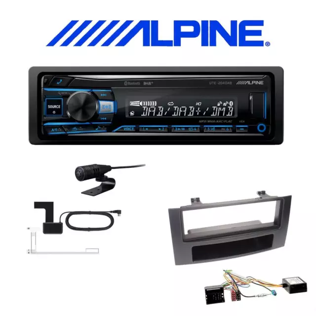 Alpine Autoradio DAB+ Bluetooth für Volkswagen VW T5 Transporter bis 2015 Canbus