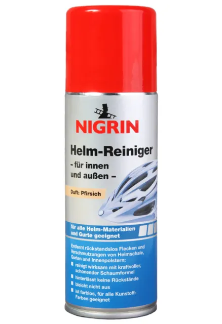 Nigrin Bici Helm-Reiniger Detergente Visiera Spray Polster-Reiniger