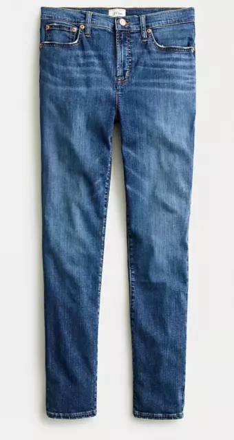 J Crew Women's 9" high-rise toothpick jean in Blue Nile wash size 27