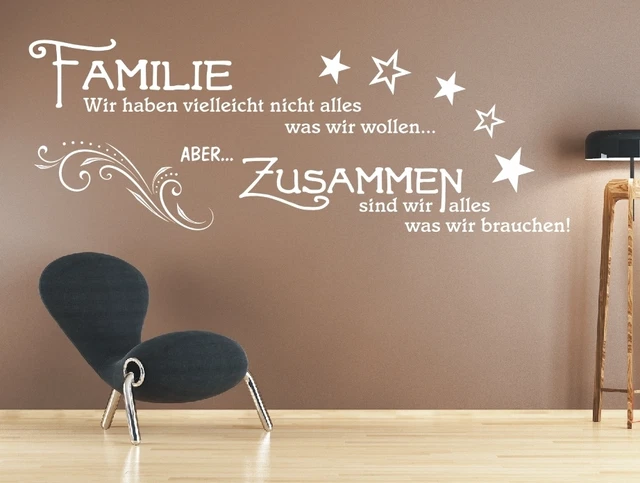 Wandtattoo Spruche Familie