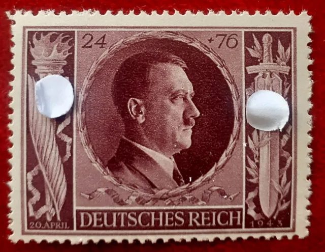 Briefmarke Deutsches Reich DR 54. Geburtstag Adolf Hitler Machtergreifung 1943