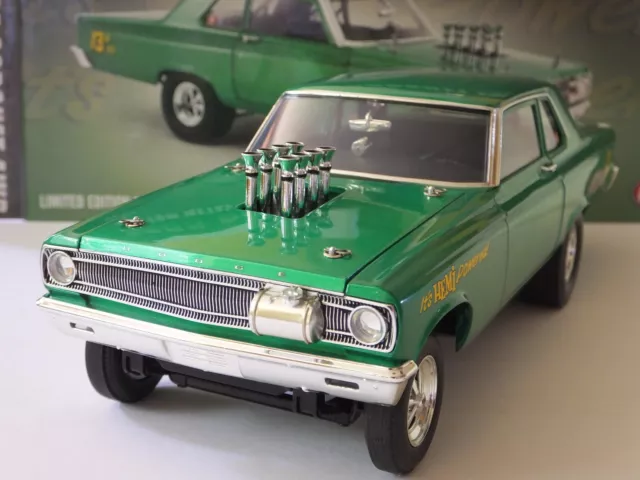 ACME 1/18 1965 AWB Dodge Coronet Custom Met. Green LTD A1806507 New GMP