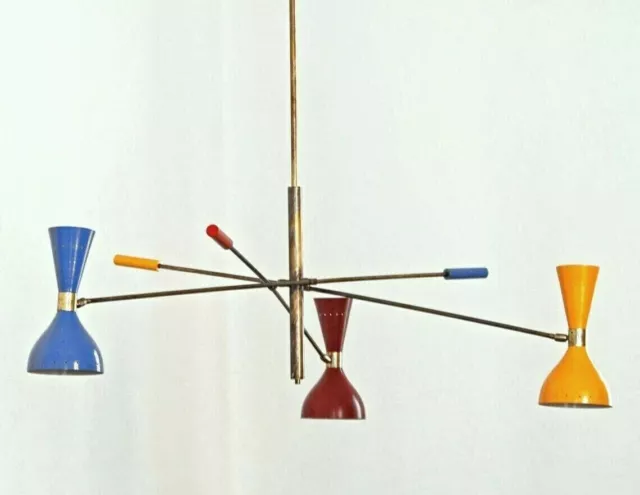 Modern sputnik chandelier Adjustable 3 shades stilnovo Ceiling lighting fixture