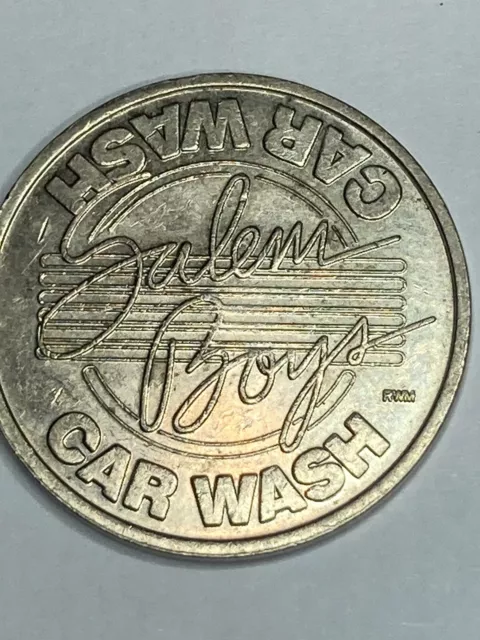 RARE SALEM BOYS CAR WASH TOKEN TEMPE ARIZONA OBSOLETE #qf1