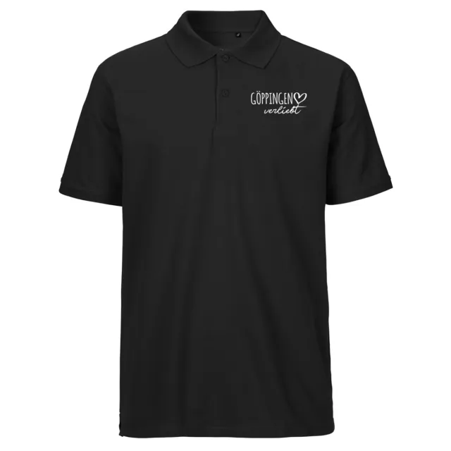 Herren Polo Shirt Göppingen verliebt Geschenk Idee Souvenir Geburtstag Weihnacht