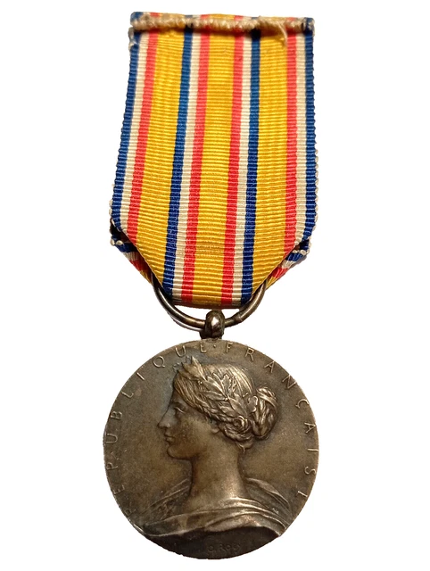 Médaille Civile Argent - Ministère De L'Intérieur - Officier Sapeurs-Pompiers