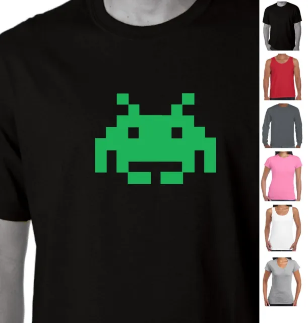 Retro Gamers t shirt space invaders 70's retro 80's gamer Funny T shirts party