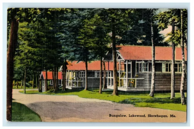 c1940's Bungalow Lakewood Skowhegan Maine ME Unposted Vintage Postcard