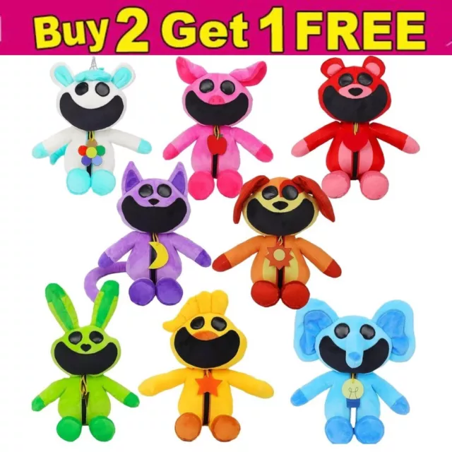 8x Smiling Critters Plush Toy 30cm CatNap DogDay Soft Stuffed Doll Toy Kids Gift