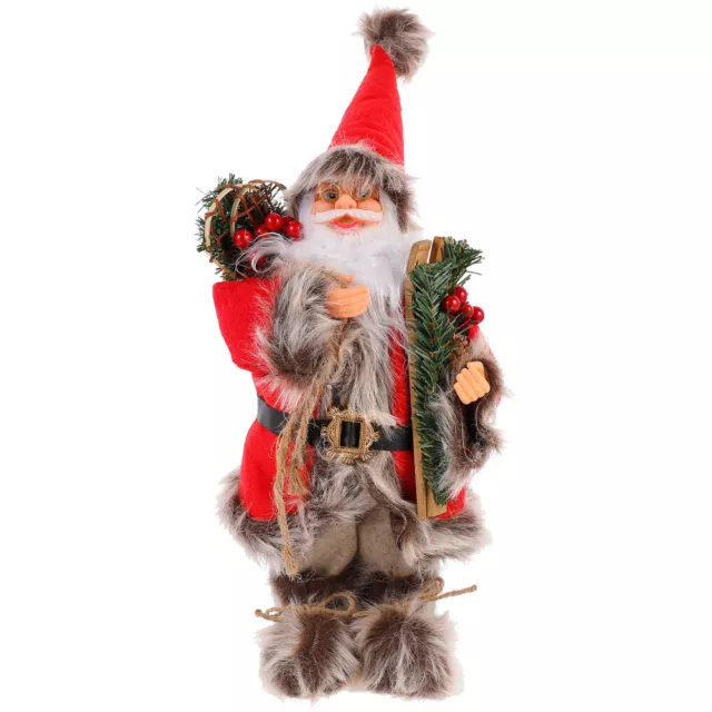Rot Polyester Weihnachtsmann-Puppe Weihnachtsmann-Dekoration