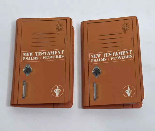 MINI BIBLES NEW Testament Psalms Proverbs GIDEONS Blue Pocket Size Lot Of 5  $29.99 - PicClick
