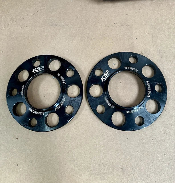 BMW Radadapter 72,6mm Center Bore 5mm Alu-Radabstandshalter + Schwarze Schrauben Für BMW 5x120/72,6 Mm – Set Von TWD 5mm Spacer Für BMW 5x120