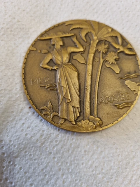 BELLE MÉDAILLE ANCIENNE en Bronze ARISTIDE MAILLOL - Commune de BANYULS