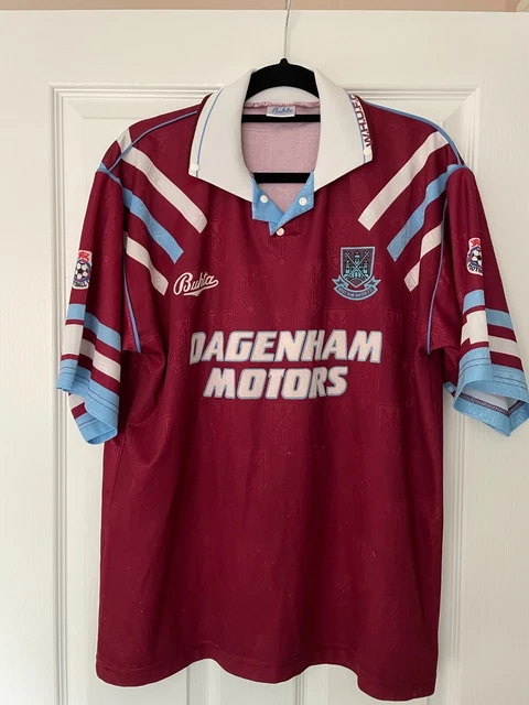 West Ham 1992/93 Bukta Home Shirt. Adult Large (42"). Good Condition.