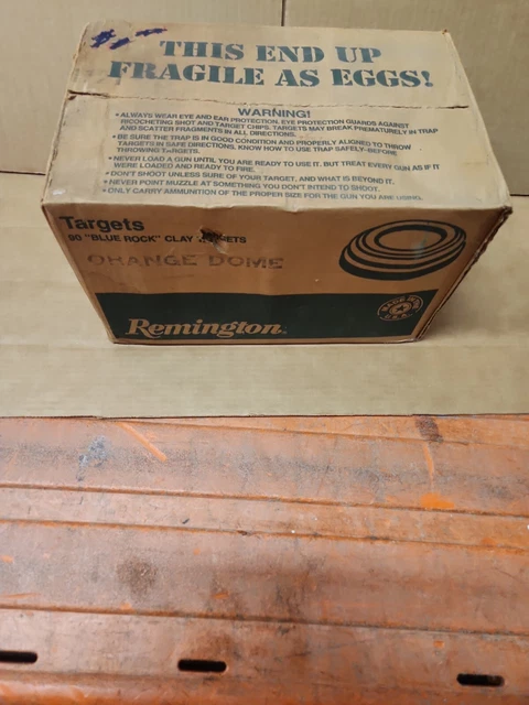 NEW REMINGTON 90 BLUE ROCK Clay Pigeons Skeet Shooting Targets Orange