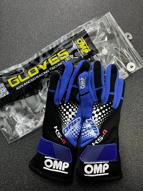 Kk02744E146004 Ks-4 Kart Gloves Blu/Nero Tg.4