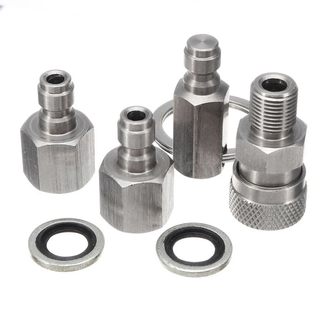 PCP AIR GUN Rifle Filling Quick Release Coupler 1/8 BSPP Connector + 3