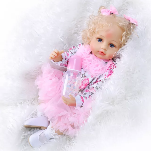 55cm Lifelike Full Body Waterproof Reborn Baby Doll Girls Newborn Toddler Dolls