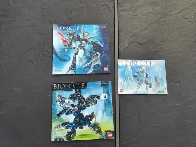 Lego Bionicle 8923 8606 8954 Mazeka Lot 3 Notice Instructions Only Original Tbe