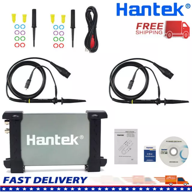 Hantek 6022BE Storage 2CH FFT PC Based Digital Oscilloscope USB2.0 48MSa/s 20MHz