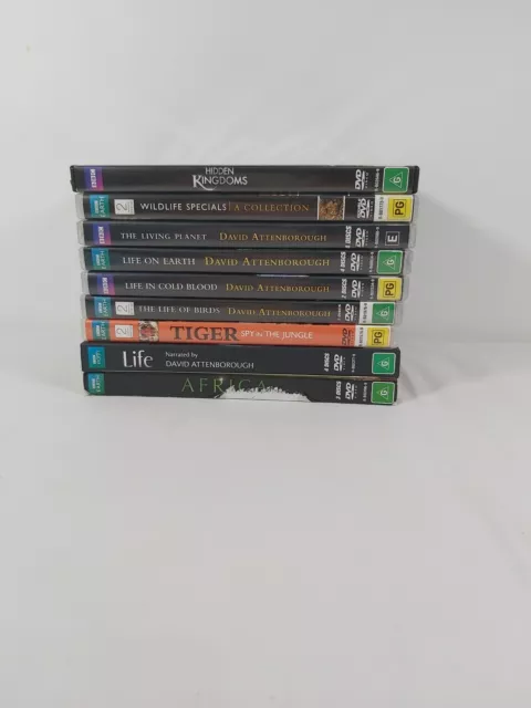 HUGE BUNDLE OF BBC EARTH/ DAVID ATTENBOROUGH DVD'S, PLUS 1 x STEPHEN FRY