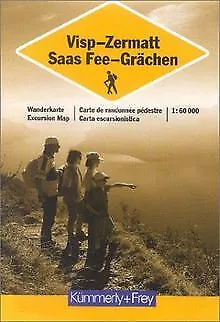 Kümmerly & Frey Karten : Visp, Zermatt, Saas Fee, Grächen | Buch | Zustand gut