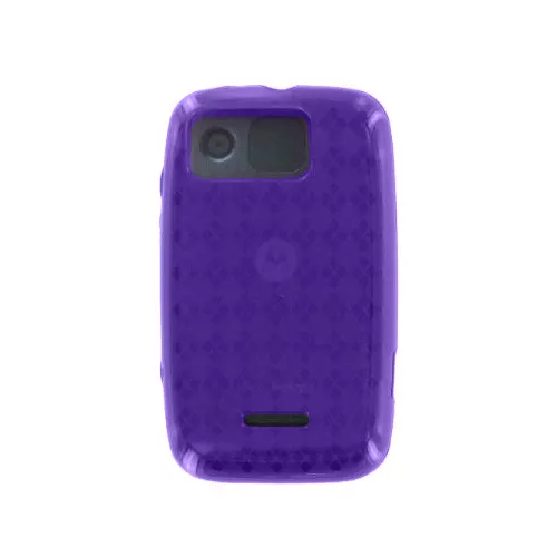 Verizon Motorola Citrus WX445 High Gloss Silicone Case (Purple) (Bulk Packaging)