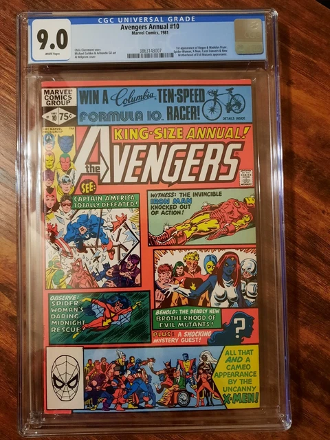 Avengers Annual #10 CGC 9.0 1981 1st Appearance Rogue and Madelyn Pryor MCU KEY