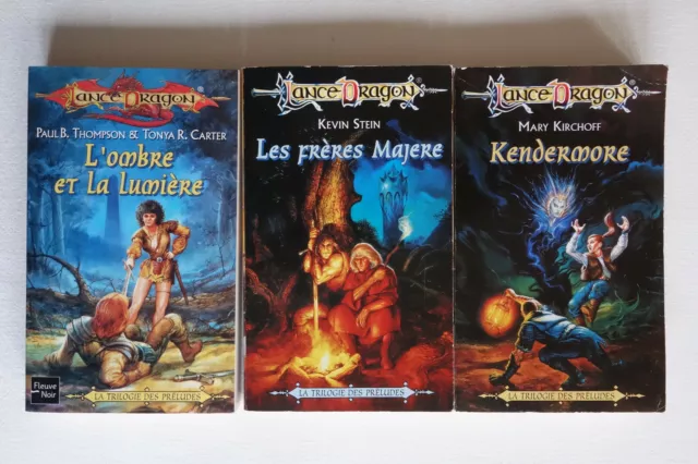 Lot La Trilogie des Préludes - Lance Dragon tomes 7-8-9 - Fleuve Noir TBE