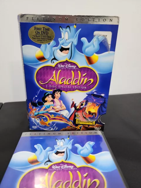Aladdin-Walt Disney 2 Disk Special Platinum Edition (DVD, 2004)