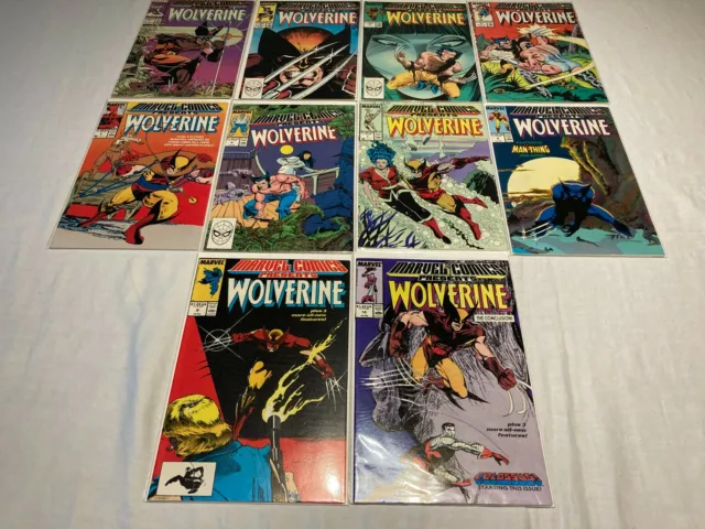 Marvel Comics Presents 1 2 3 4 5 6 7 8 9 10 VF to VF- 8.0 to 7.5 Wolverine 1988